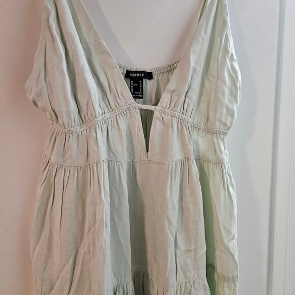 Women's/Juniors Babygirl Forever 21 Seafoam Green Sun Dress Size Large/P - Picture 2 of 6